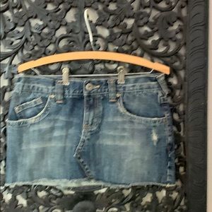 Roxy blue jean skirt